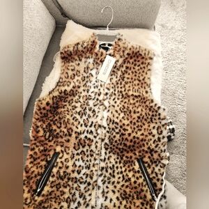 Chicos Animal Print Reversible Vest